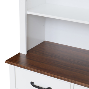 Credenza <span class=keywords><strong>Alta</strong></span> da Cucina in Legno, Mobile Dispensa per Sala da Pranzo - Product Image 5