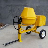Bétonnière automatique de petite taille, 500 litres, moteur diesel/essence portable