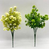 35cm Artificielle En Plastique Vert Fleurs Arbustes Bouquets pour La Décoration De La Maison Graduation Noël Nouvel An Thanksgiving