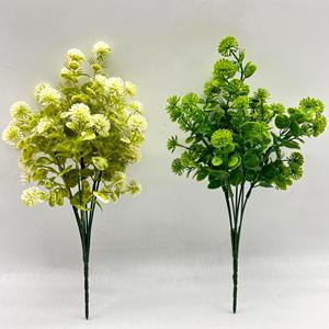 35cm di plastica artificiale fiori verdi bouquet di arbusti per la decorazione della casa laurea natale capodanno ringraziamento - Product Image 2