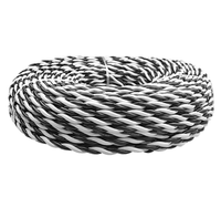 Câble d'alimentation pour lampe à filament, conforme aux normes nationales, à âme en cuivre pur, torsadé, tressé, résistant au feu et ignifuge