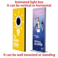 Boîte à lumière intelligente à LED personnalisée, panneau lumineux d'éclairage dynamique, affichage d'affiches