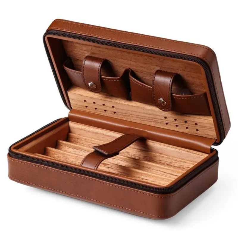 New design Portable travel Four pack Cigar Cases/Humidors