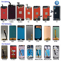 LCD ponsel untuk Samsung Galaxy Note 9 10 Lite 7 FE Z Flip 3 Display Ekran J4 J5 M33 M51 C7 C7000 C9pro E5 layar ponsel