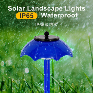 Poplor Solar Garden <b>Lights</b> <b>LED</b> RGB Color Changing Outdoor Lawn Lamp With <b>Light</b> <b>Sensor</b> Water Resistant - Product Image 4