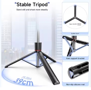 Perche à <span class=keywords><strong>selfie</strong></span> Bluetooth F16 Ultra Longue avec poignée rotative, interface à vis 1/4, <span class=keywords><strong>port</strong></span> griffe froide et télécommande pour support de téléphone/appareil photo - Product Image 4