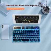 Clavier sans fil BT ultra fin à 78 touches, rechargeable, silencieux, pour PC, Mac, iPad, iPhone, Android, Windows