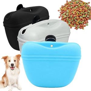 Bolsa de silicona para tratar perros, bolsa para tratar perros con entrenamiento, bolsa para tratar con <span class=keywords><strong>Clicker</strong></span> para correa con cierre magnético y clip para la cintura - Product Image 1