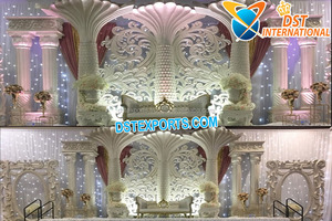 Escenario de Boda Victoriano de Lujo con Fibra, Escenario de Boda Estilo París Grand Maharaja, Escenario de Boda Asiático Grande de Alta Calidad con Fibra, Londres - Product Image 3