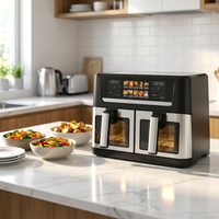 Friteuse à air électrique double zone 12 litres à écran tactile, appareil de cuisine pour la maison et l'hôtellerie – Offre Spéciale