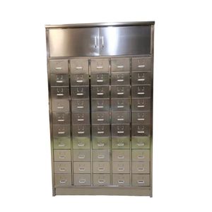 Armoire à médicaments chinoise en acier inoxydable, 50 compartiments, pour hôpital, design industriel, durable, à poser au sol, fabriquée à Guangzhou - Product Image 1