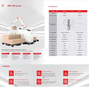 Robot Paletizador Colaborativo Automático de 6 Ejes con PLC y Núcleo de Motor, JJD, Carga Útil de 30 kg - Product Image 3