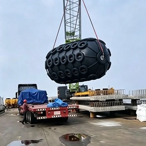 <span class=keywords><strong>Fender</strong></span> pneumatique en caoutchouc naturel type Yokohama pour l'amarrage des navires, absorption d'énergie élevée, faible force de réaction, ISO 17357 - Product Image 3