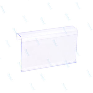 Supermarket Retail Plastic PVC Acrylic Label <b>Tag</b> Adhesive Data Strip <b>Price</b> Holder - Product Image 4