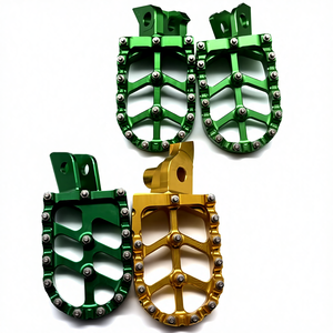 CNC 오토바이 빌렛 MX 와이드 풋 페그 페달 레스트 개조/업그레이드 - Product Image 1