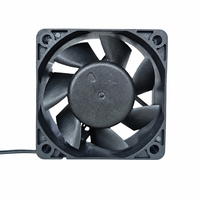 Ventilateur axial EC 60x60x25mm 6025, entrée AC 80-240V, large plage de tension, double roulement à billes, ventilateur de refroidissement pour alimentation électrique, amplificateur LED
