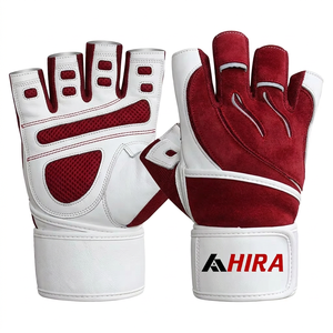 Gants de sport unisexes mi-doigts légers, respirants et imperméables avec poignet long et fermeture à boucle pour le cyclisme et le motocross - Product Image 1