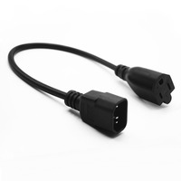 IEC C14 adaptateur de convertisseur de puissance femelle NEMA5-15R 5-15R cordon d'alimentation prise 3 pôles pour appareils ménagers AU USA Nema 5-15 câble d'alimentation