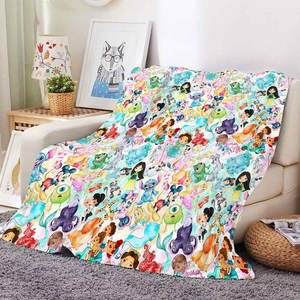 Couverture Desneyyy de dessin animé mignon bon marché en gros taille personnalisée conception impression couvertures en peluche pour enfants et étudiants - Product Image 5
