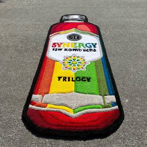 Alfombra personalizada con logotipo troquelado morado, señal de negocios personalizada en forma personalizada - Product Image 4
