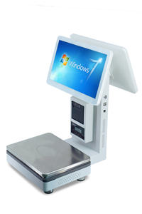 LICON Double écran 15.6 pouces LED Touch PC POS Caissier 58mm <span class=keywords><strong>Imprimante</strong></span> Balances électroniques Plaque d'équilibre Calculatrice de poids Intel I5 - Product Image 6