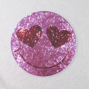 Designer Clothing Patches Large Valentines Heat Transfer Patches Valentines Chenille Iron on Patches - Product Image 5