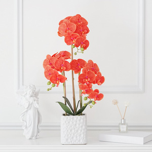 Fleurs artificielles <span class=keywords><strong>d</strong></span>'orchidée réalistes de haute qualité pour les <span class=keywords><strong>d</strong></span>écorations de mariage à la maison Techniques faites à la main Graduation de <span class=keywords><strong>prix</strong></span> favorable - Product Image 3