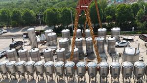 2000l स्टेनलेस स्टील बियर किण्वन टैंक | शराब के लिए कंटीकल फेमेंटर - Product Image 4