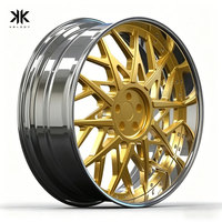 Nouvelles jantes KLD en alliage d'aluminium forgé à double concavité profonde 22/24/26 chromées/polies avec ET de 10-50 mm pour configurations VIP personnalisées