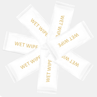 Lingettes humides individuelles pour le nettoyage des mains pour les restaurants KFC et McDonald's Lingettes nettoyantes haut de gamme à usage unique
