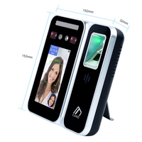Software en la Nube, WiFi, API, Control de Asistencia con Huella Dactilar y Reconocimiento Facial para Oficina, Registro de Tiempo, Batería de Respaldo USB de 2000 mAh