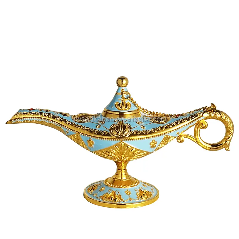 Groothandel Vintage Ambachten Home Decor Grote Maat Aladdin Pot Souvenirs Cadeau Aladdin Magische Lamp