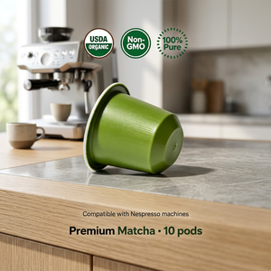 Capsules de Matcha Cérémoniel Bio Pur Dolce Gusto Sans OGM Sans Gluten Boîte en Vrac Emballage Marque Privée - Product Image 1