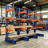 5-stöckiges Q235B Stahl Verstellbares Kragarmregal Korrosionsbeständiges Industrielles Kragarmregalsystem