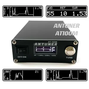 Antuner at100m toàn năng 1.8MHz-30MHz ăng ten Tuner sóng đứng Meter Power Meter cho HF đài phát thanh usdx g1m FT-818 817 IC-705 - Product Image 4