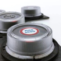 Indicateur d'impact MAG 2000, moniteur de choc mécanique 2G, fixation par vis en plastique, drapeau rouge réversible, équipement lourd, logistique, sécurité