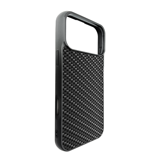Hot Carbon Fiber Texture Magnetic Phone Case for iPhone 16 17 Pro Max Business Matte PC Hard Shockproof Cover Frosting
