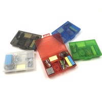 Mini Kit de suministros escolares que incluye clip de papel, Mini grapadora de goma, dispensador de cinta y nota adhesiva