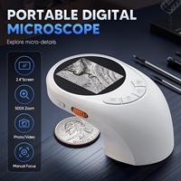Inskam391 Digital Microscope Handled Microscope Magnifier 500X Magnifying Glasses With 2.4inch IPS Screen