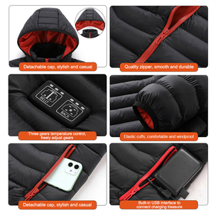 <strong>Heated</strong> <strong>Jacket</strong> Electric Clothing Waterproof Battery <strong>Heated</strong> Men's Smart <strong>Jacket</strong> Hoodies for Winter - Product Image 4