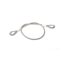 Câble métallique fileté en acier inoxydable de haute qualité, câble métallique en acier inoxydable avec œillets