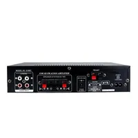 Amplificateur domestique Bluetooth 5.0 AV-568 AV-569BT 60W+60W, métal, USB, carte SD, HiFi stéréo, 0,4% THD, 80dB SNR