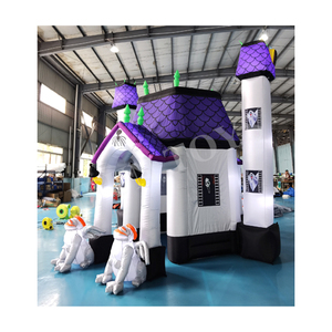 Túnel inflable para Halloween al aire libre, entrada de entrada, Castillo fantasma con <span class=keywords><strong>Goblins</strong></span> para decoración de patio - Product Image 2