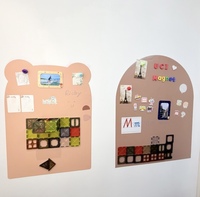 Tableau noir magnétique à colle amovible magique pour enfants, autocollant mural avec tableau d'écriture magnétique