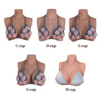 Prothèses mammaires en silicone YPM pour mastectomie, travestis, drag queens, travestis, sissy, taille de bonnet B/C/D/E/G/H