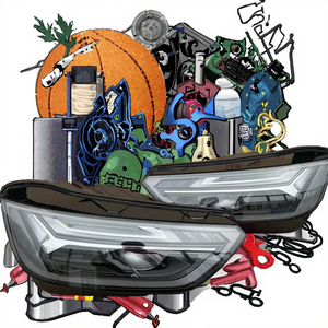 2020-2024 originali OE <span class=keywords><strong>Audi</strong></span> <span class=keywords><strong>Q5</strong></span> SQ5 <span class=keywords><strong>accessori</strong></span> di alta qualità 80 a941033 80 a941034 fari a LED 12V blu di colore chiaro H1 - Product Image 2