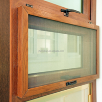 Auvent Upvc Triple Glaze Hurricane Impact Double Push Out Windows fenêtre à battants en vinyle avec moustiquaire