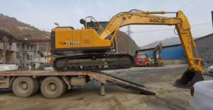 Excavatrice sur chenilles moyenne SDLG E6155H de 13,6 tonnes pour la construction routière municipale, la pose de pipelines, la rénovation des terres agricoles et les petites carrières. - Product Image 1