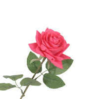 Roses artificielles en soie hydratantes au toucher doux, best-seller pour la décoration intérieure de la maison/l'hôtel, fleurs de mariage transfrontalières