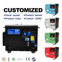 Intelligenter Dieselgenerator 10kW 10kVA 8kVA 8kW 5kW 5kVA 7kVA 7kW Geräuscharm 110V 220V 380V Einphasig Dreiphasig 50Hz 60Hz